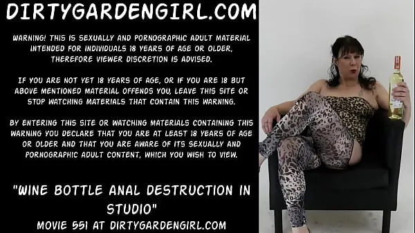 Fresh Wine bottle anal destruction in studio Dirtygardengirl total Videos