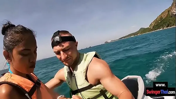 Fresh Public cock sucking Asian during a trip with a jetski total Videos