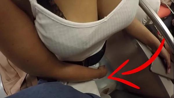 新鲜的 Unknown Blonde Milf with Big Tits Started Touching My Dick in Subway ! That's called Clothed Sex 总共的视频