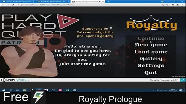 Skupaj Royalty Prologue Visual Novel svežih videoposnetkov