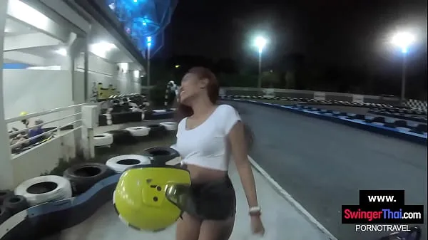 Ferske Go karting with big ass Thai teen amateur girlfriend and horny sex after videoer totalt