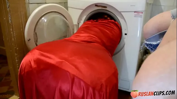 Yeni Busty Stepsis Stuck in Washing Machine toplam Video