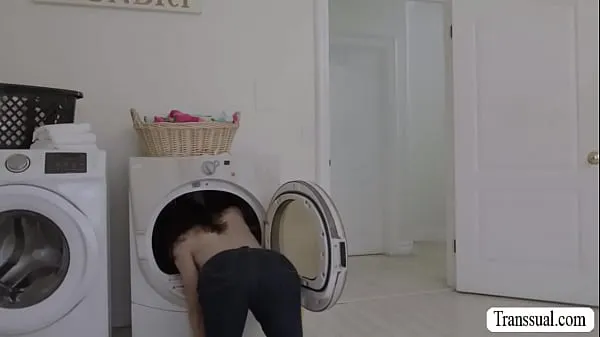 Świeże, łącznie Stepbro saw his TS stepsister doing her laundry while shes topless.He rips off her jeans and he then fucks her tight ass so deep and that,he lets throat his hard big cock and he then fucks her ass again and again filmy