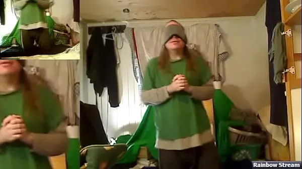 Yeni Learning to Dance Cutely 53, wearing a blindfold(19 days and 12 dances since last orgasm, 20220728 toplam Video