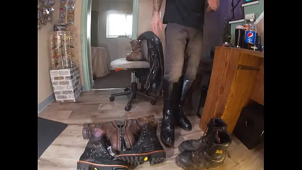 Cum all over Logger Boots Jumlah Video baharu